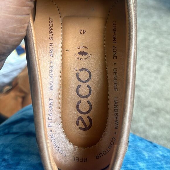 Ecco Leather Men’s Brown Loafers 43=9-9.5 - Picture 8 of 8